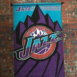 Retro Utah Jazz Flag 28"x45"